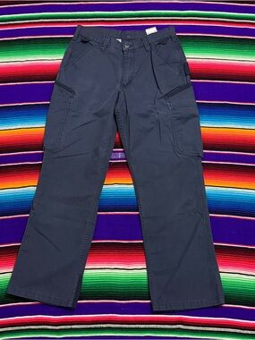 Carhartt UAL Rugged professional series dark blue work pants mens 31 x 30